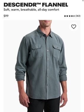 Kuhl Descendr™ Flannel Shirt Jacket - Slate Green